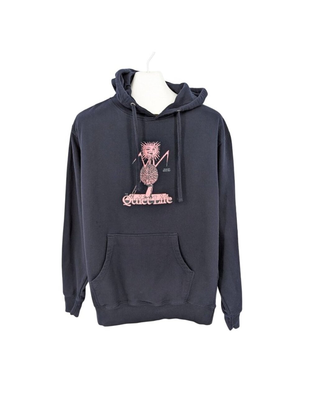 The Quiet Life Graphic Hoodie Y2K Skate Grunge Pullover Cozy Urban Casual Large